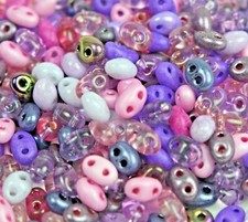 Twin 2 Hole Czech Glass Seed Beads Size 2.5x5 mm " MIXTURE COLOR 68 " 50 Grams