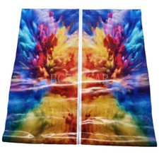 2Pcs Stickers Car B-pillar Vinyl Decals Decoration Colourful Accessories 55x25cm