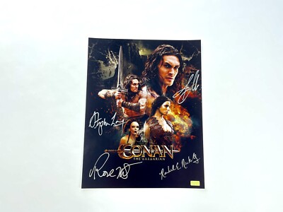 Conan The Barbarian Signed Jason Momoa Steven Lang Rose Mcgowan Rachel Nichols