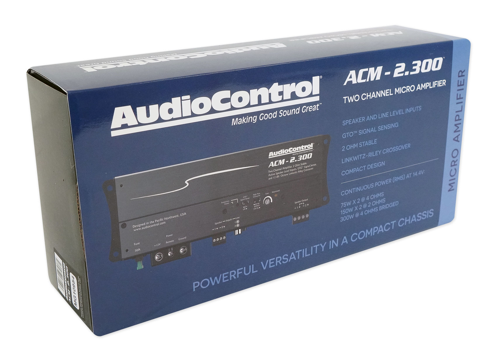 AudioControl ACM-2300 Micro 300-ваттный 2-канальный автомобильный усилитель Audio Control Amp