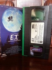 E.T. ET The Extra Terrestrial VHS 1982 Rare Green and Black Tape Spielberg