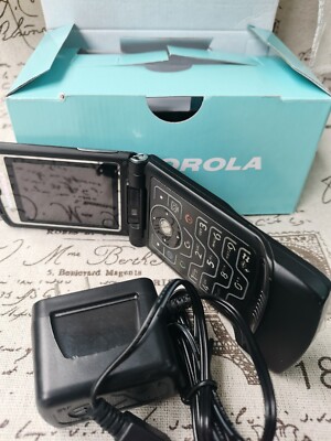 【通電確認済】MOTOROLA RAZR V3 ＆ C100M 希少付属品セット Motorola RAZR V3xx - Black (Unlocked) Cellular Phone for sale