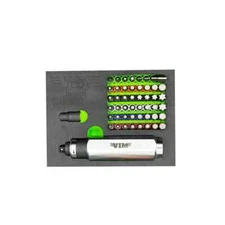 VIM Tools IMP600K Reversible 3/8" Drive Impact Driver with 48 Impact Bits