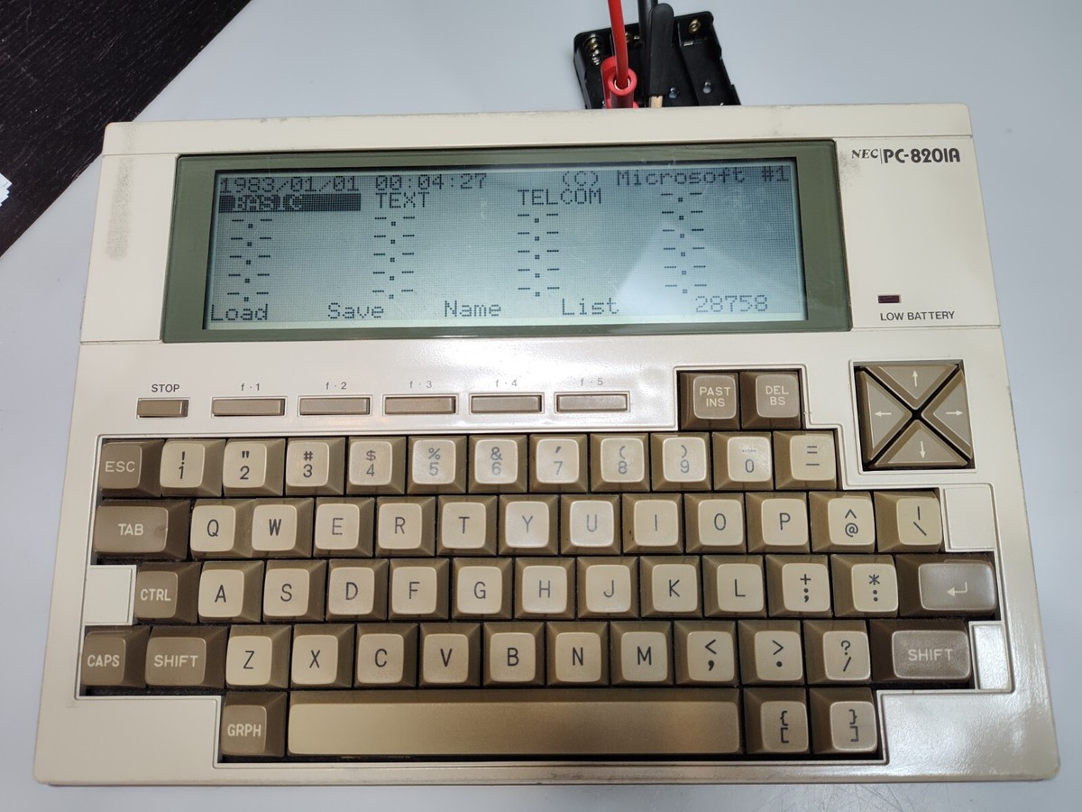 レトロPC NEC PC-8201 NEC PC-8201A Vintage 1980s Portable Computer (untested, for