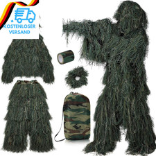PELLOR 3D Ghillie Tarnanzug，6 Stück Set Ta...