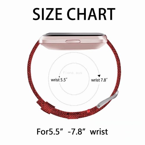 For Fitbit Versa / 2 Woven Canvas Fabric Replacement Wristband Watch Wrist Band - Picture 13 of 46