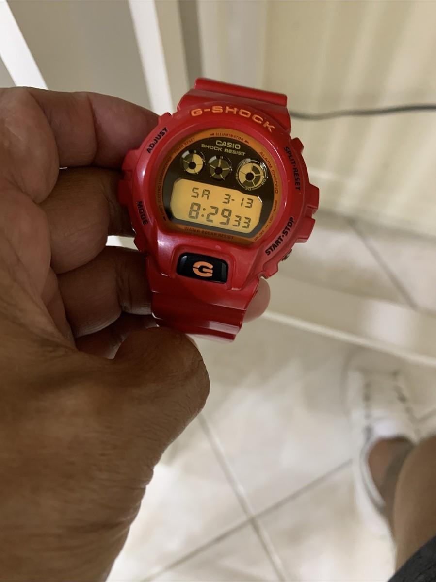Casio G-Shock 3230 DW-6900CB Red Orange | eBay