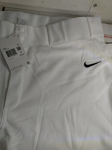 New Men Nike Pro AA9796-100 Core Baseball Pants Tight Fit Mid Rise Sz 3XL White - Picture 2 of 12