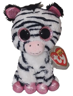 Ty Beanie Boos - IZZY the Zebra (Justice Exclusive) 6'' NEW MWMTs Stuffed Toy