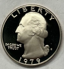 1979 S CLAD PROOF QUARTER FROM US PROOF SET WITH FREE SHIPPING