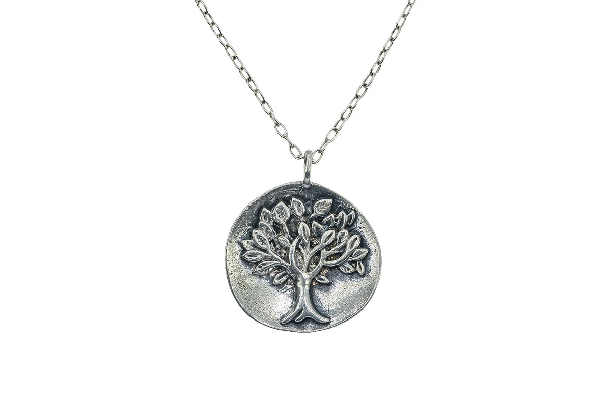 Designer Leo Tree of Life Charm Chain 925 Sterling Silver 18