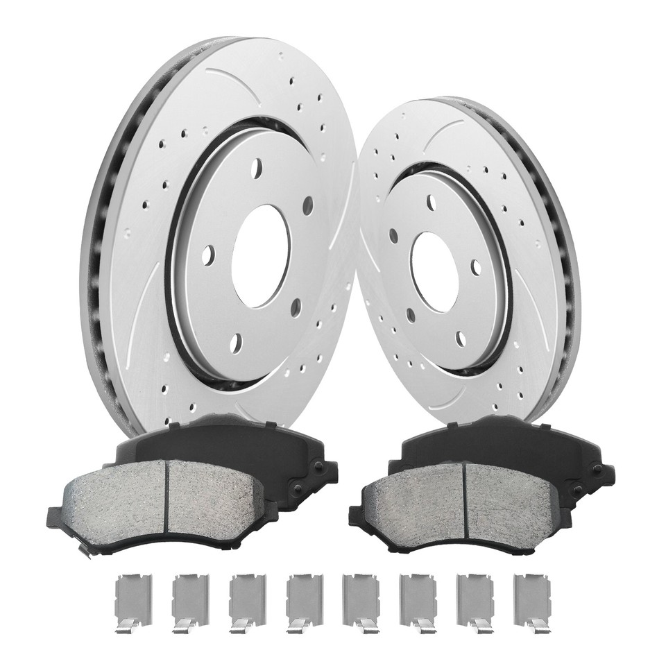 Front Brake Rotors + Ceramic Pads For Dodge Grand Caravan Journey Town
