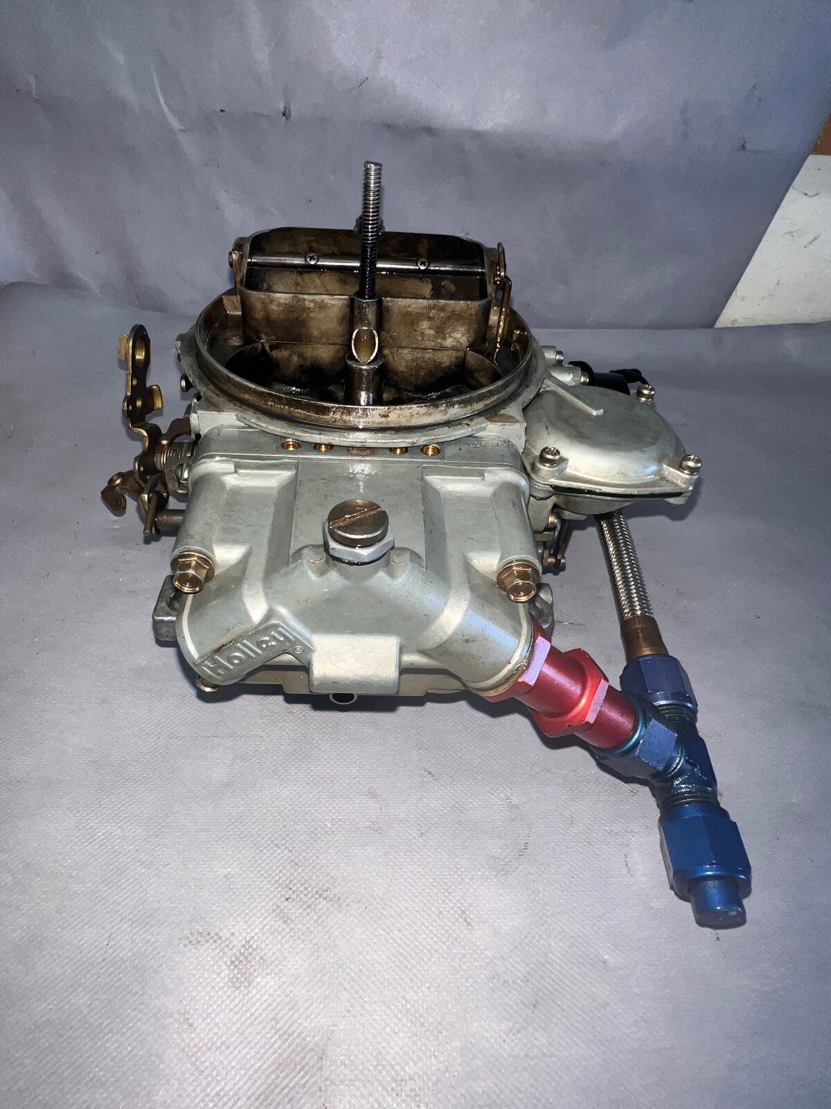 Holley 850 CFM 4 Barrel Carburetor Vacuum Secondary Dual Feed 80531 eBay
