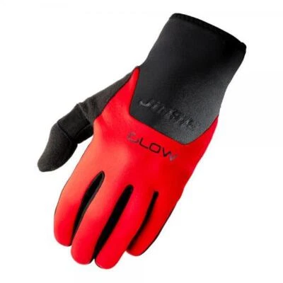 JITSIE GLOW TRIALS BIKE RIDING GLOVES. RED. NEOPRENE. WARM. NEW 2024!