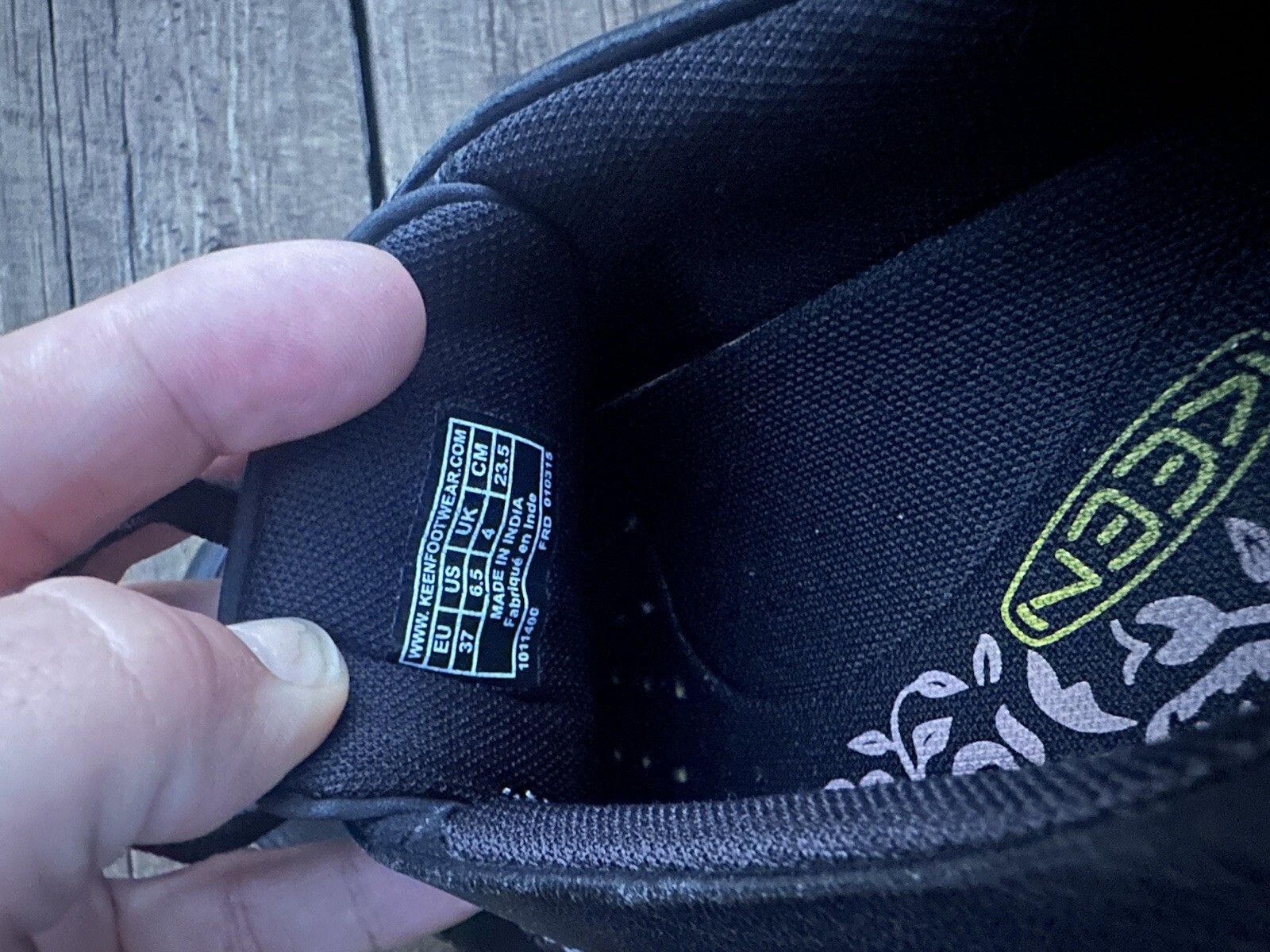 Scarpe sneakers Keen donna Presidio nere in pelle escursionismo passeggio misura 6 5