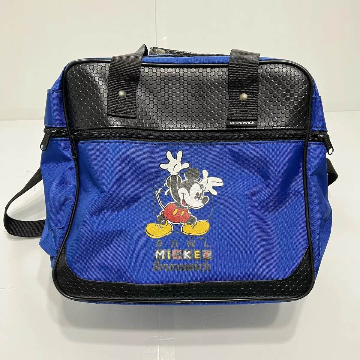 VINTAGE Mickey Mouse Bowling Bag Disney Blue Brunswick Bowling Bag Blue