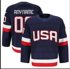 Custom Names Youth/Men Red  USA  Matthews #34 Crosby Stitched  hockey Jersey