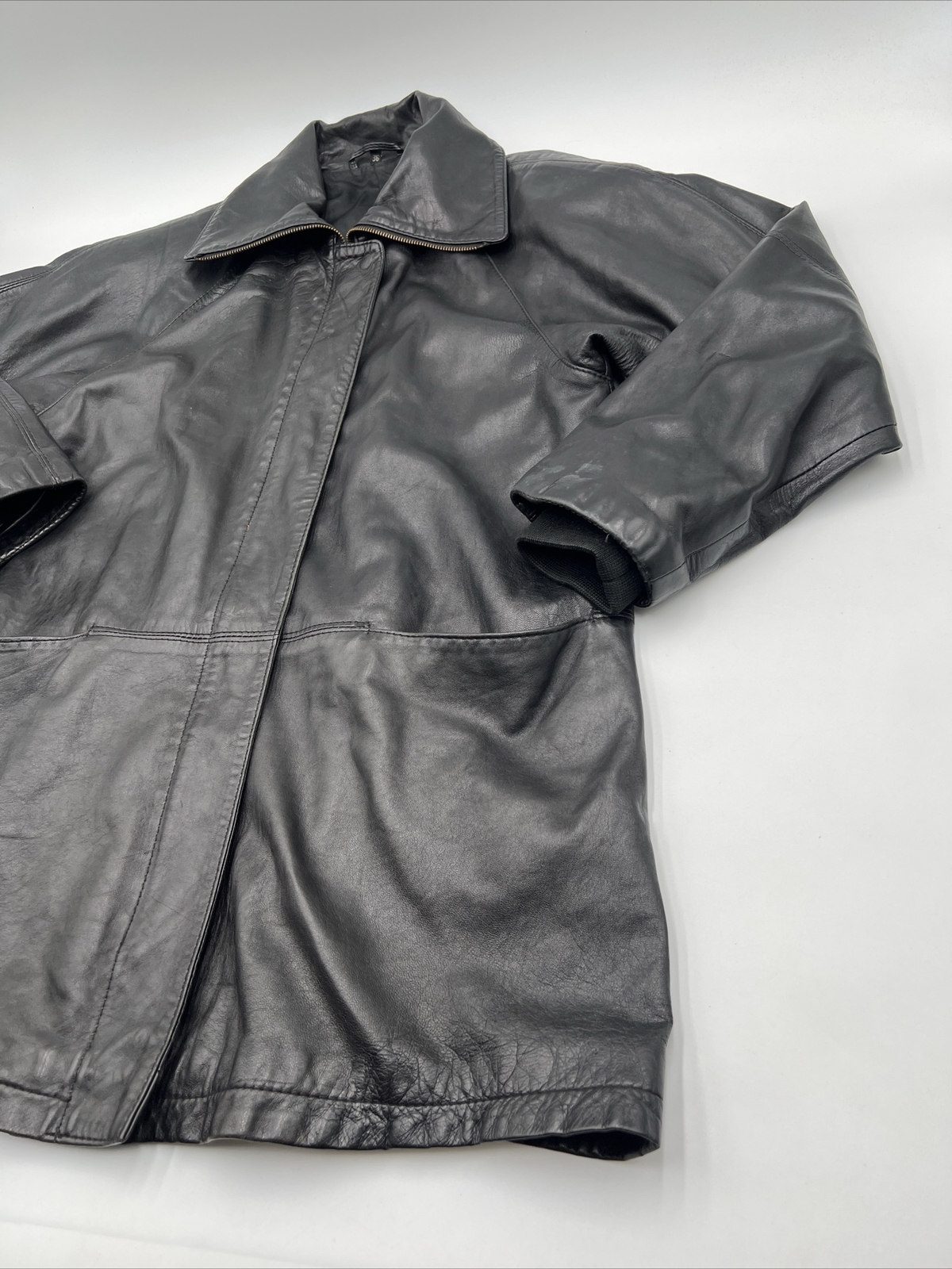 Vintage Hein Gericke Motorcycle Jacket Size 36 Black Echt Leder EU Moto