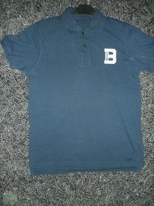 Bench Navy Polo Shirt Size Large Ebay