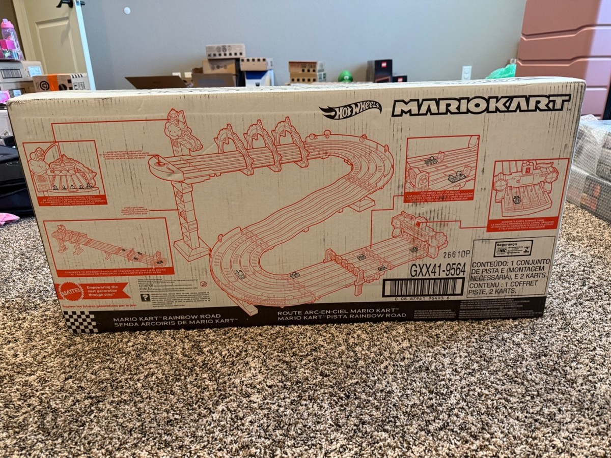 Hot Wheels GXX41-Mario Kart Rainbow Road Track Set for sale online