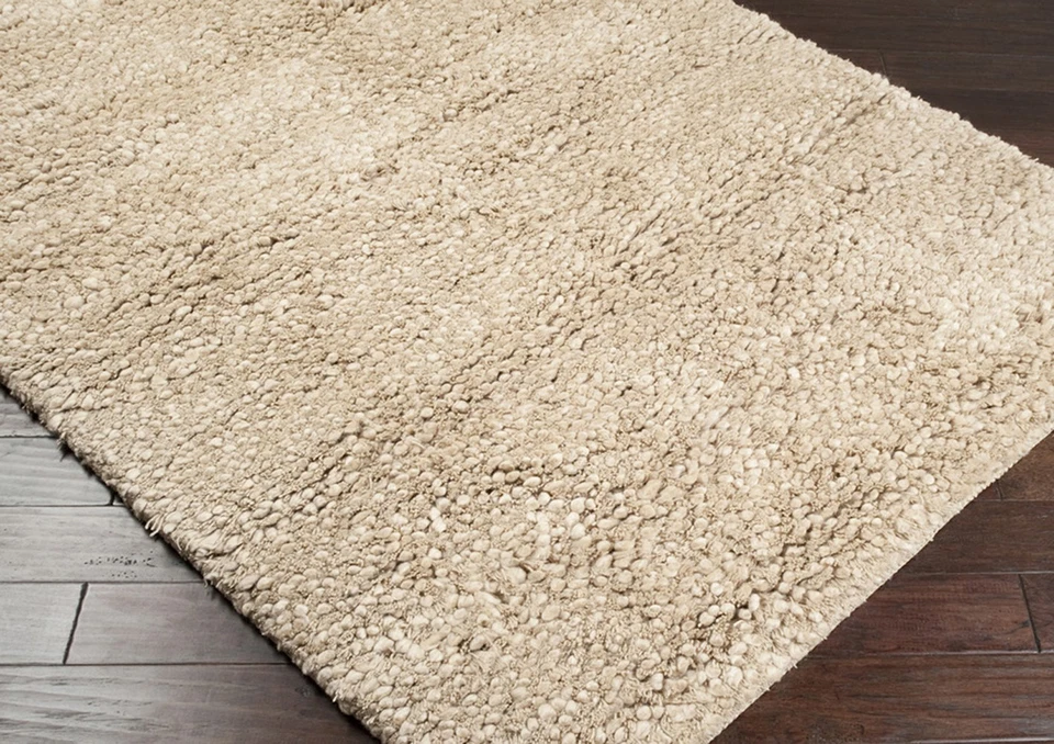 2x8 Runner Carpet Hand Made Wool Tan Shag 8685 Area Rug - Approx 2' 6" x 8' - Image 2 of 4