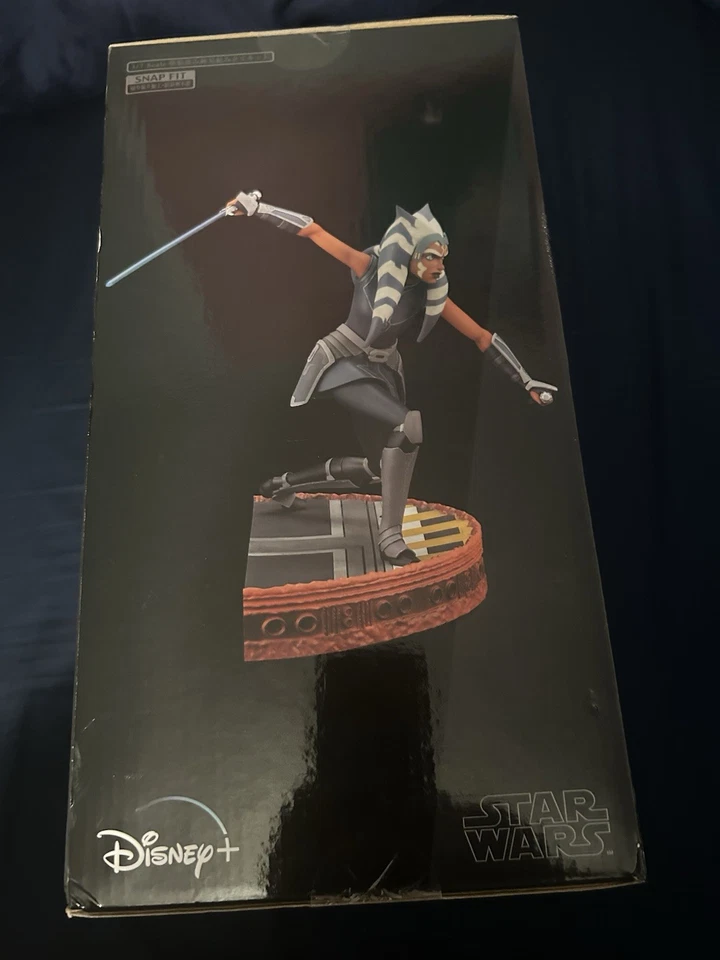 未拆封* 星球大战克隆人战争:阿索卡·塔诺 1/7 比例 ArtFX 雕像 — 第 4/4 张图片