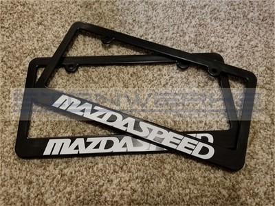 Mazdaspeed License Plate Plastic Frames - Pair