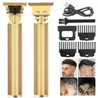 YOGINGO Professional Beard Trimmer for Men, Cordless Rechargeable Hair Gold