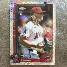 Topps 2025 Chrome Update Caden Dana #USC34 RC Debut Los Angeles Angels Pulsar