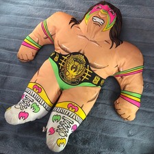 1990 Tonka  WFF Wrestling Buddies Ultimate Warrior 20  Plush Stuffed Animal