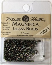 Mill Hill MAGNIFICA Beads 10023 Evergreen 2g Pack Discontinued NOS