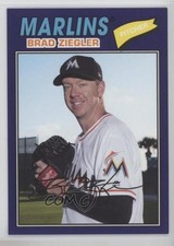 2018 Topps Archives 1977 Design Purple 65/175 Brad Ziegler #185 2oe