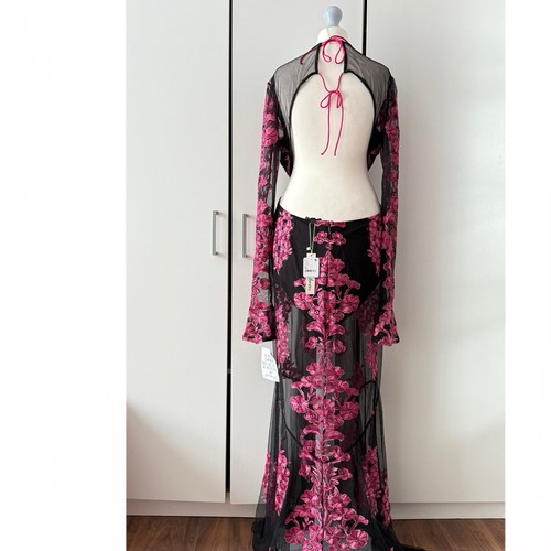 Free People For Love & Lemons Temecula Cut Out Maxi Dress Size XL - Picture 5 of 13