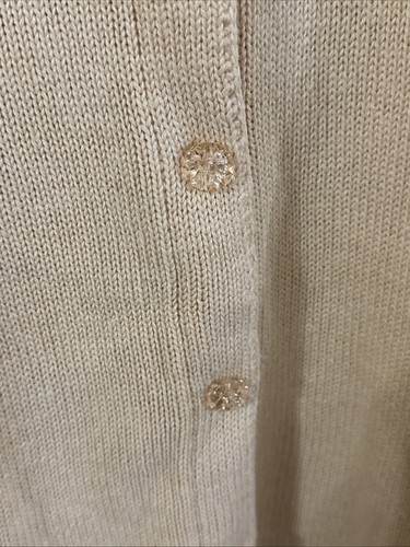 Maglione cardigan donna Storybook Knits taglia XS fiori gialli vintage anni 90 maglia 3D - Foto 5 di 6