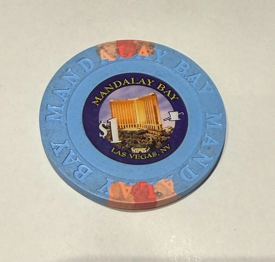 Mandalay Bay Casino * 1$ Poker Chip Jeton * Las Vegas * Strip * Boulevard - Bild 1 von 1
