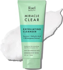 Rael Miracle Clear Exfoliating Cleanser, Face Wash for Acne-Prone Skin (5 fl oz)