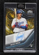 2023 Chrome Black Gold Mini-Diamond Refractor 14/50 Miguel Vargas Auto 0o48