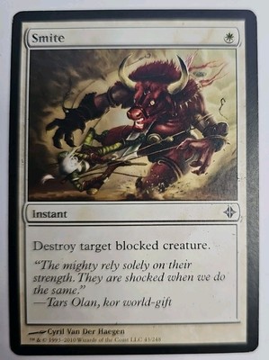 MTG Magic The Gathering Card Smite Instant White Rise Of The Eldrazi 