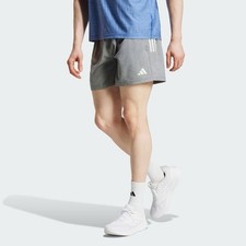 adidas Own The Run 7 Lined Running Shorts, Grey Six, Men s Size Large