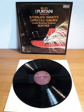 LP - Bellini - I PURITANI Highlights, London Decca 1975 - SETI 619 Pavarotti VG+