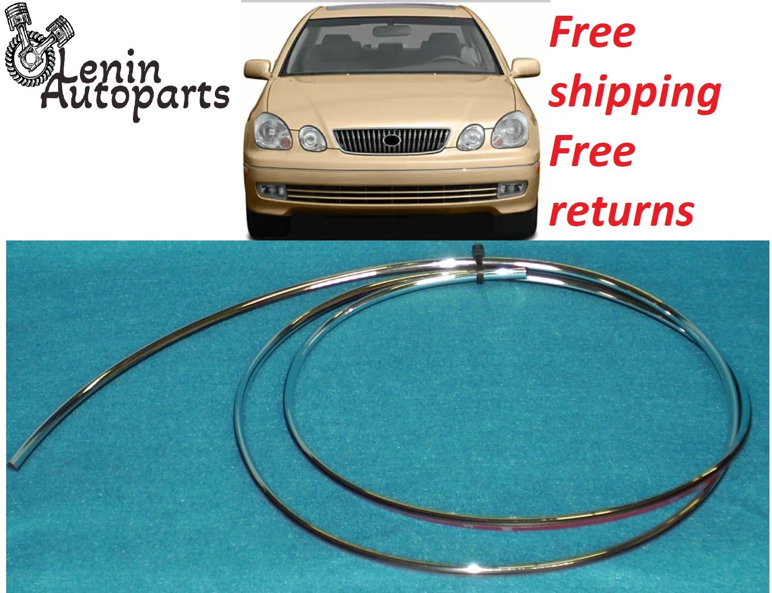 For 1998 2005 Lexus GS 300 400 430 Front Bumper Chrome Molding 5271130200