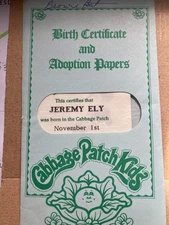 Cabbage Patch Kids New & Used/Open/Sealed -  Birth Certificate - Choose Name