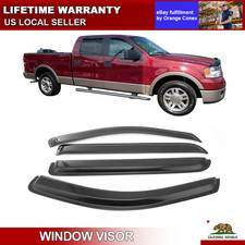 4pcs For 2004-2008 Ford F-150 Supercrew Cab Cab Window Vent Visor Rain Guards 4pcs For 2004-2008 Ford F-150 Supercrew Cab Cab Window Vent Visor Rain Guards