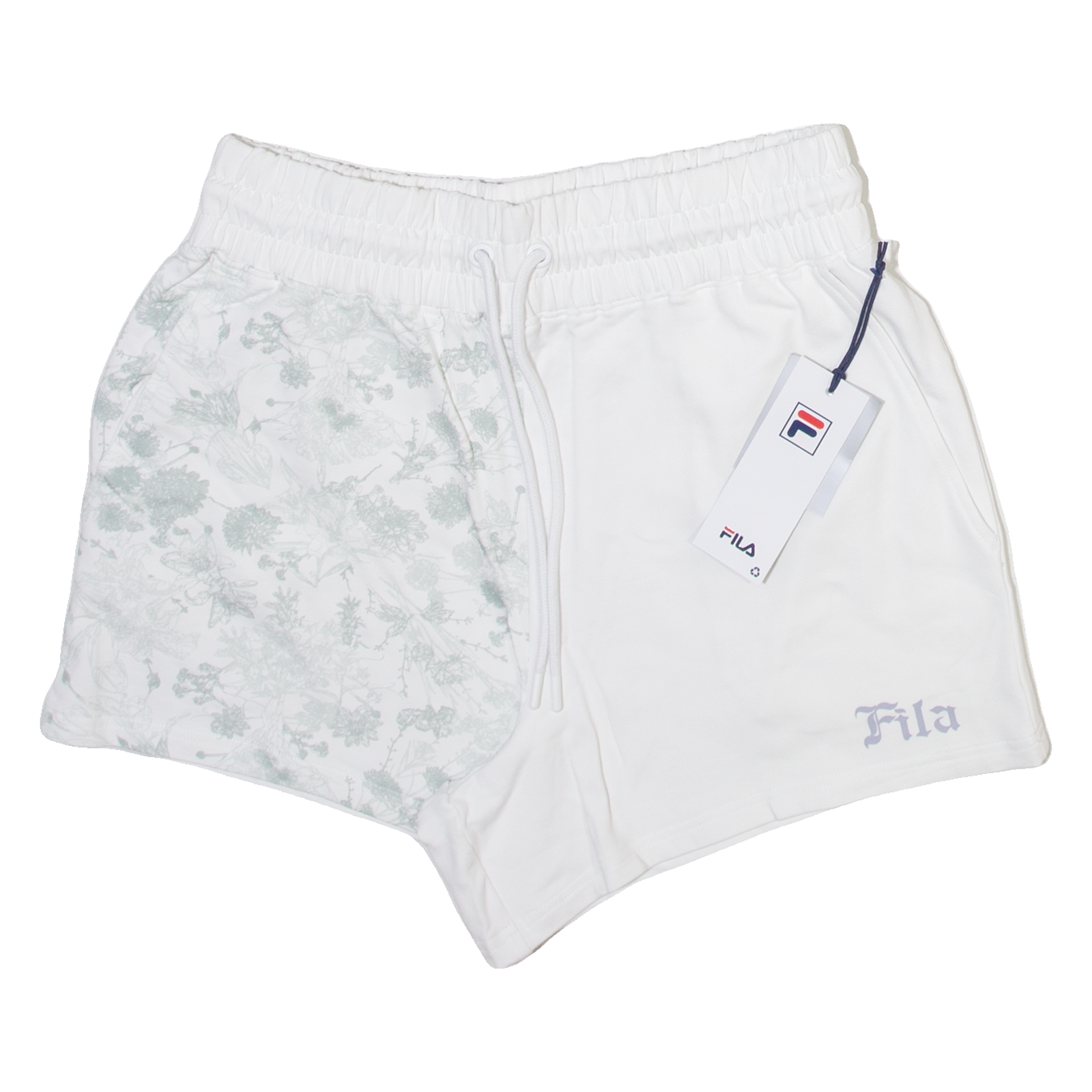 FILA pantaloncino donna casual bianco floreale M W28