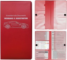 Car Registration and Insurance Holder, 10.39'' 9.56'' Essential Auto Card Docum