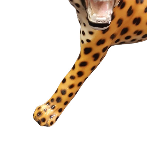 Vintage Favaro Cecchetto Italian Pottery Leopard Figurine Mid Century Italy image 3