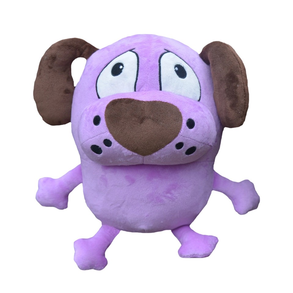 Peluche Courage Le Chien Froussard 28cm – Cartoon Network – Neuf Et Tout Doux