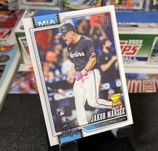 Jakob Marsee- 2026 Topps Series 1 #37 (RC) Miami Marlins Rookie Cup