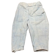 Vintage Healthtex Kids Bubble Jeans Denim Size 18 MOS - 80s 90s Light Wash