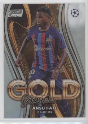 2022 Topps Stadium Club Chrome UEFA Competitions Glimpses of Gold Ansu Fati 0yk4
